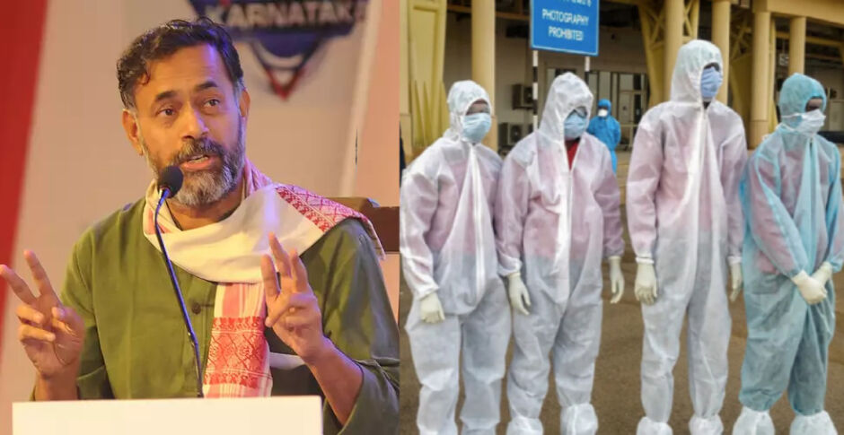 क्वारंटीन में गए स्वास्थ्यकर्मियों की तनख्वाह काटना हरियाणा सरकार की अमानवीयता का सबूत : योगेन्द्र यादव