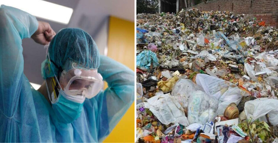 दिल्ली में पीपीई किट का कूड़ा बन सकता है कोरोना महामारी फैलने का नया कारण