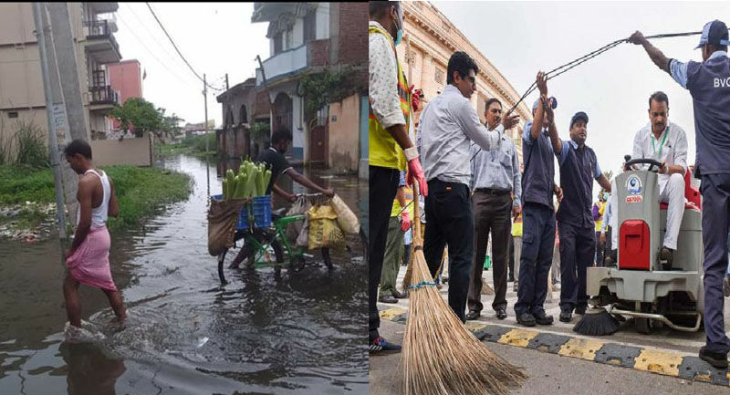 संसद की सफाई कर फोटो चमकाने वाले रूडी कभी छपरा के मुहल्लों में भी एक पोज दे लेते