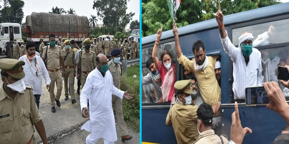 उंभा कांड के पहले बरसी पर परिजनों से मिलने जा रहे अजय कुमार लल्लू को पुलिस ने किया गिरफ्तार