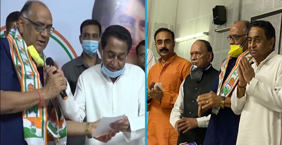 मप्र उपचुनाव से पहले BJP को बड़ा झटका, शिवराज सरकार में केबिनेट मंत्री रहे कन्हैया लाल कांग्रेस में शामिल