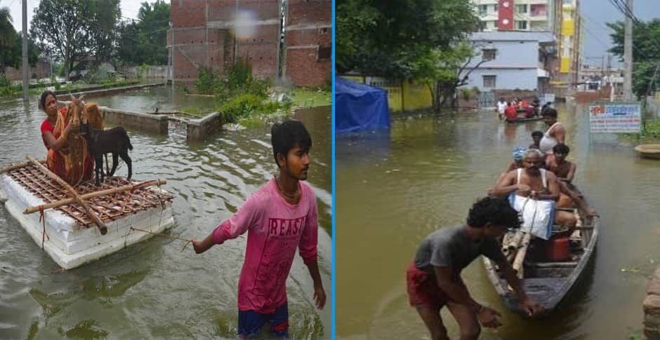 बिहार में 11 जिलों की 15 लाख आबादी फंसी बाढ़ में, लेकिन राहत पहुंचाने के ​नाम पर सिर्फ 26 शिविर