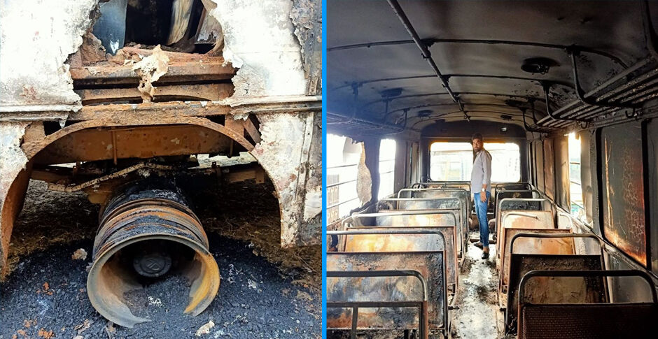 योगी के बेसिक शिक्षा मंत्री की विधानसभा में फूंक दी गईं 5 स्कूली बसें, लेकिन क्षेत्र में नहीं हुआ उनका दौरा