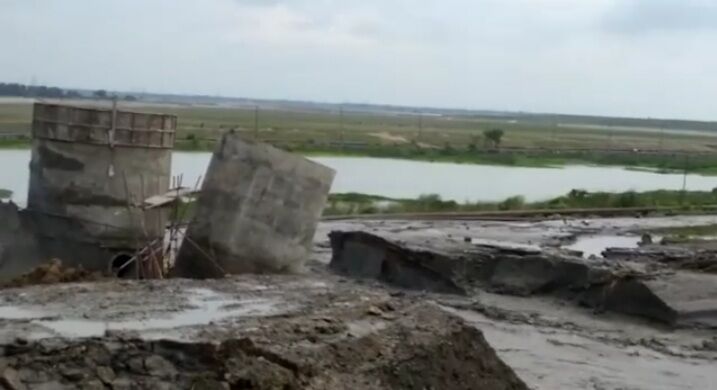 बिहार : NTPC ऐश डाइक का बांध हुआ ध्वस्त, 1420 मेगावाट की बिजली उत्पादन इकाई ठप्प