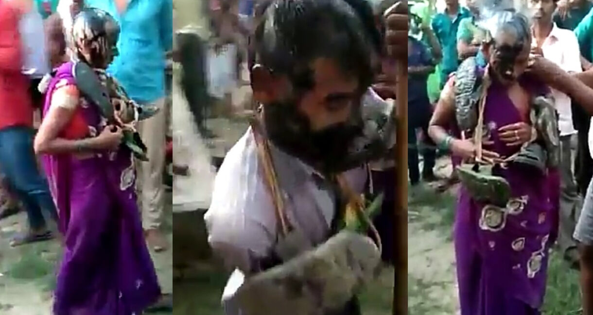 विधवा म​हिला को मिली प्रेम करने की सजा, सिर मुंडवाकर प्रेमी संग मुंह पर पोती कालिख और घुमाया गांव