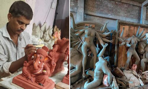 खास रिपोर्ट : मूर्तिकारों पर गहराया आजीविका का संकट, सरकार से कहा हमें भी दो सब्सिडी, वरना हो जायेंगे खत्म