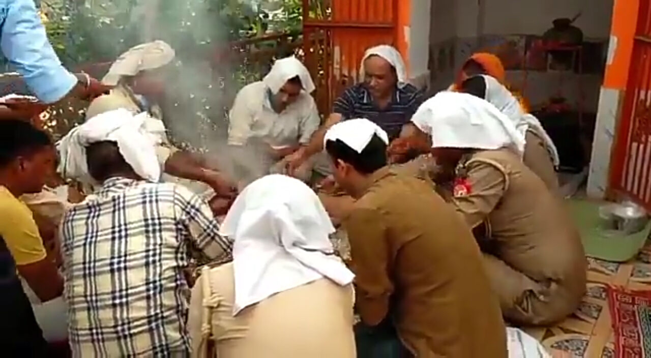 विकास दुबे के सामने नतमस्तक रहने वाला चौबेपुर थाना अब यज्ञ-आहुति से अपना डर कर रहा दूर