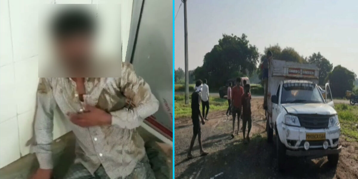 मध्यप्रदेश : बैतूल में भीड़ ने गौ तस्करी के आरोप में की एक शख्स को बुरी तरह पीटा, सड़क पर घसीटा