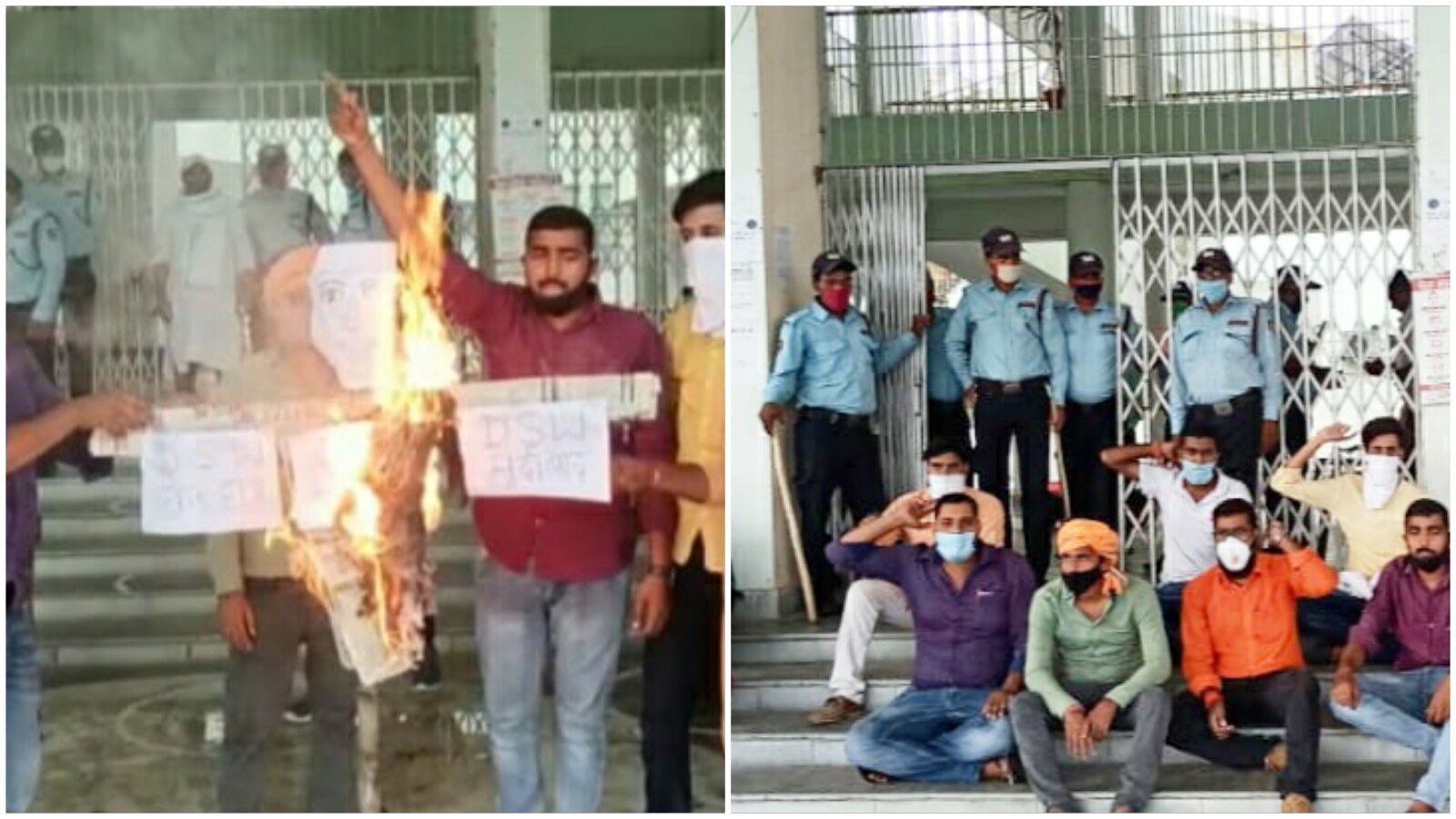 यूजी-पीजी में ऑनलाइन नामांकन बना छात्रों के लिए सरदर्द, विश्वविद्यालय में किया प्रदर्शन