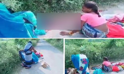 यूपी: हमीरपुर में मानवता शर्मसार, स्वास्थ्य सेवाएं बेहाल, महिला ने सड़क पर दिया बच्चे को जन्म