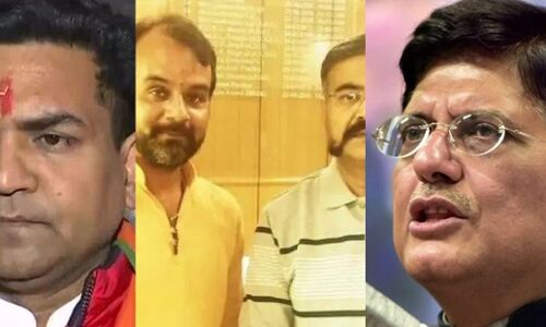 केंद्रीय मंत्री पीयूष गोयल और दिल्ली दंगों में चर्चित भाजपा नेता कपिल मिश्रा हाथरस कांड के दीपक शर्मा के फॉलोवर, एडीजी के साथ फोटो वायरल