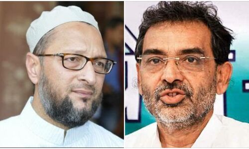 बसपा और उपेंद्र कुशवाहा के गठबंधन में ओवैसी भी हुए शामिल, तीनों दल मिलकर लड़ेंगे चुनाव