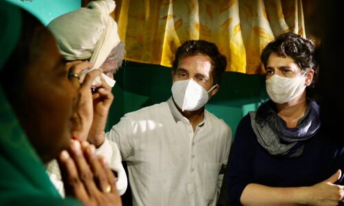 राहुल ने हाथरस पीड़ित परिवार के साथ बातचीत का वीडियो किया जारी