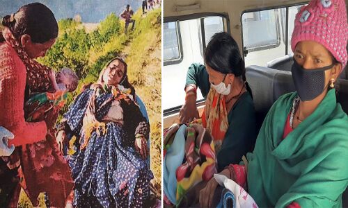 उत्तराखंड : गर्भवती महिला का खेत में ही कराया प्रसव,  80 परिवारों वाले गांव में सड़क नहीं