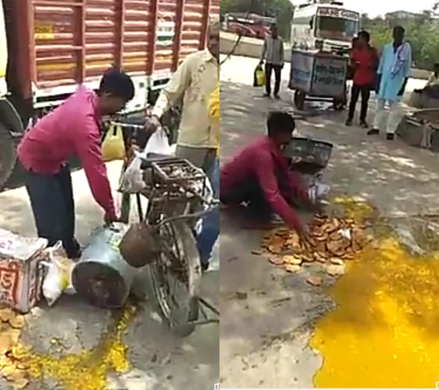 दिल्ली में एमसीडी अधिकारी ने पलटी गरीब की रेहड़ी, जनता बोली पकौड़े बेंचना रोजगार कचौड़ी नहीं