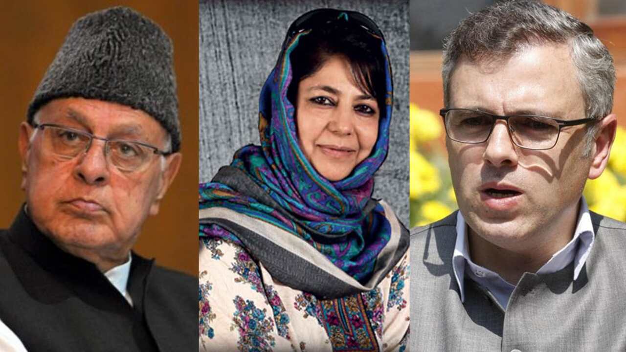 रिहा होने के बाद महबूबा मिलीं फारुख, उमर अब्दुल्ला से