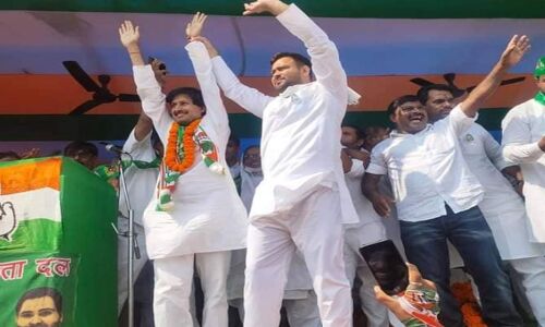 कोरोनाकाल में कमरे में बंद थे मुख्यमंत्री, अब वोट के लिए आए बाहर - तेजस्वी यादव