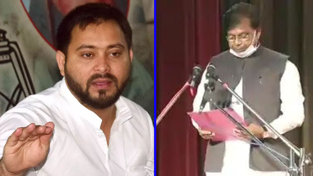 बिहार : शिक्षा मंत्री मेवालाल चौधरी के इस्तीफे को तेजस्वी ने बताया नौटंकी, CM को बताया गुनहगार