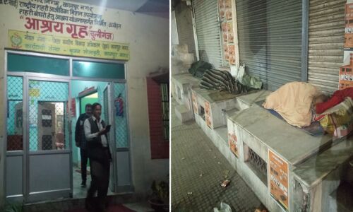EXCLUSIVE : कानपुर के रैन-बसेरों में सिपाहियों का कब्जा, सड़कों पर सो रहे बेसहारा गरीब-मजदूर