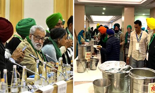 8वें दौर की बैठक में खुश नहीं किसान, केंद्रीय मंत्रियों से बोले आप अपना खाना खाओ और हम अपना