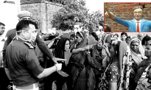 यूपी : सरकारी भूमि पर भीमराव अंबेडकर की मूर्ति स्थापित करने को लेकर 25 के खिलाफ मुकदमा दर्ज