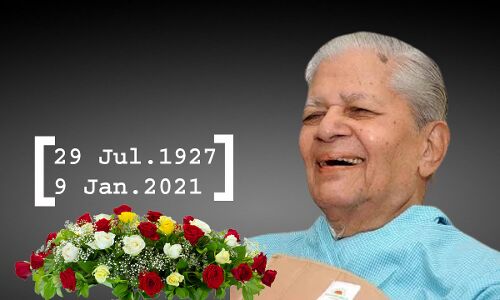 कांग्रेस के वरिष्ठ नेता माधव सिंह सोलंकी का 93 साल की उम्र में निधन, तीन बार बने थे गुजरात के सीएम