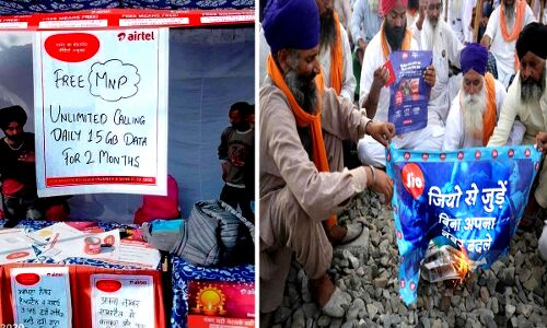 JIO के खिलाफ किसानों के गुस्से का लाभ Airtel और Vodafone Idea को मिल रहा है