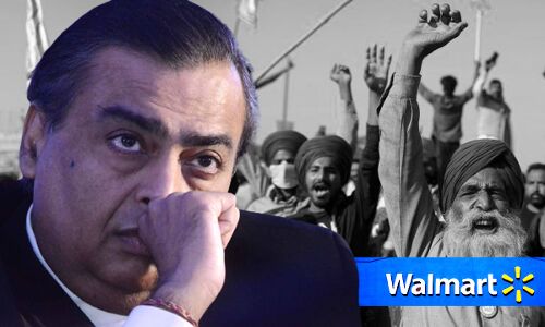 रिलायंस और वॉलमार्ट पर गिर रही किसान आंदोलन की गाज, लाखों डॉलर के राजस्व का हुआ नुकसान