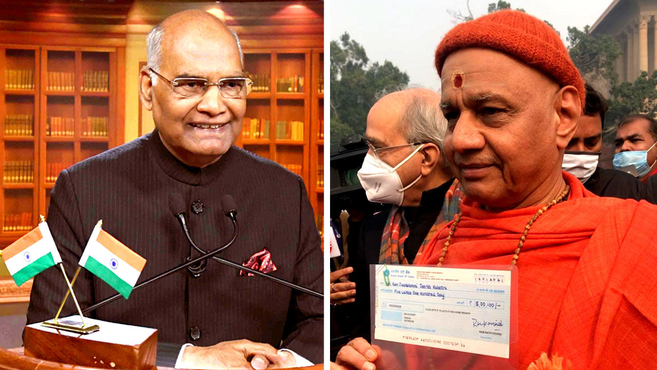 लाॅकडाउन में भूख से तड़पते मजदूरों की मदद न करने वाले कोविंद ने राममंदिर का चंदा दे राष्ट्रपति पद की गरिमा को लगाया दाग