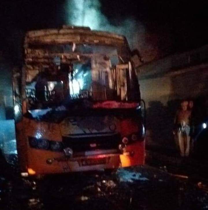 राजस्थान के जालोर में खलासी की गलती से बस बनी चिता, 6 जैन श्रद्धालुओं की जलने से मौत, 36 झुलसे