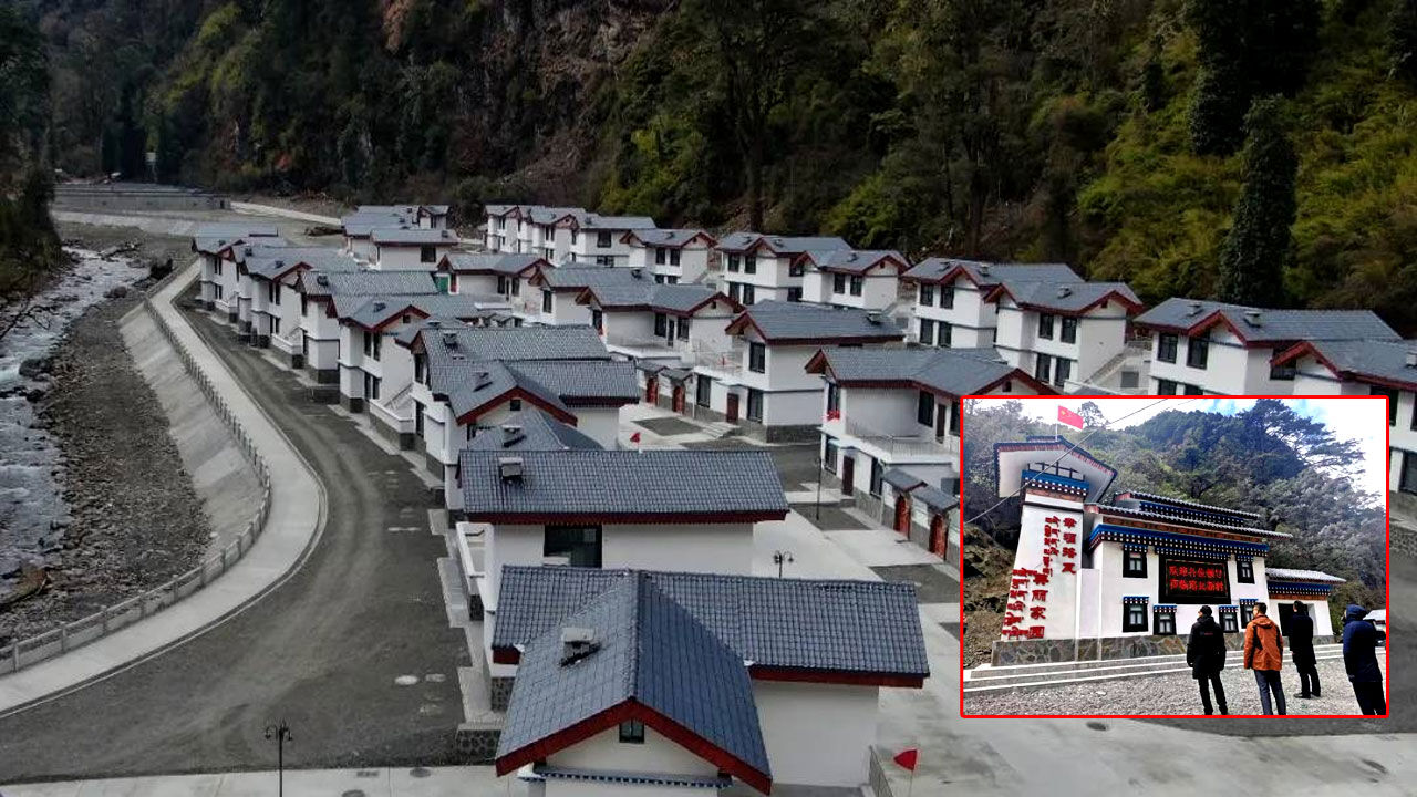चीन ने अरुणाचल प्रदेश में बसा दिया 100 से ज्यादा घरों का नया गांव, तस्वीरें आईं सामने