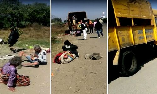 शर्मनाक : मप्र में बेसहारा बुजुर्गों को निगम कर्मियों ने कचरा गाड़ी में भरकर हाइवे पर छोड़ा