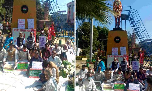 इंदौर में किसान आंदोलन के समर्थन में हुआ प्रायश्चित उपवास और सदबुद्धि धरना