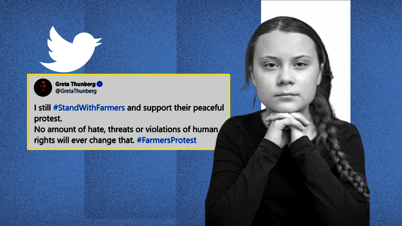 FIR के बाद ग्रेटा थर्नबर्ग ने किया एक और ट्वीट, कहा-अब भी किसानों के साथ मजबूती से खड़ी हूं