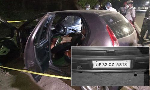 लखनऊ के कैंट में कार से दो शव मिलने से सनसनी, दोनों को लगी थी गोली