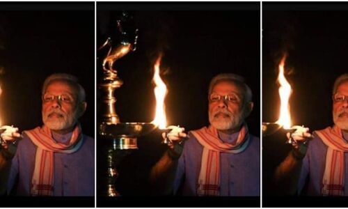 हे महामानव, हे दिव्य ज्ञानी, हे विज्ञानी....देश तड़प रहा है, ताली पीटने को, थाली बजाने को, 9 ठो दिया जलाने को