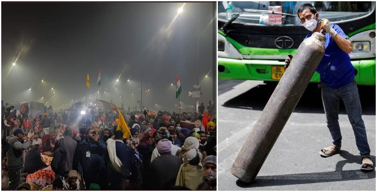 सियासी पैंतरा : दिल्ली में ऑक्सीजन की देरी से आपूर्ति पर केंद्र ने किसानों के धरने को ठहराया जिम्मेदार