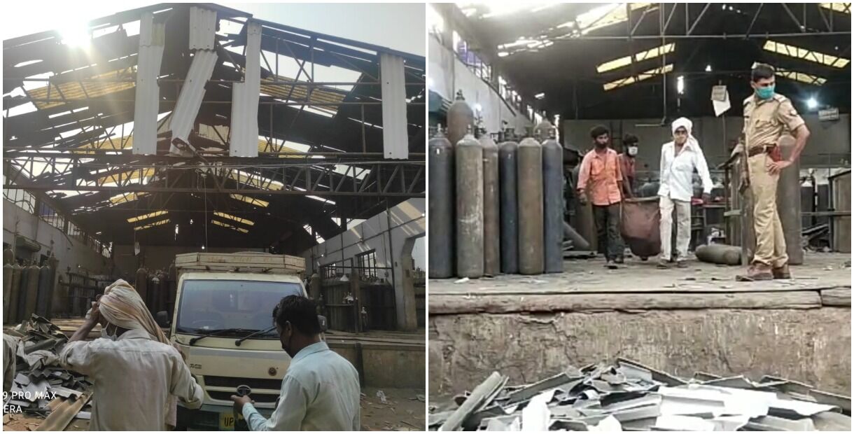 यूपी में ऑक्सीजन की किल्लत के बीच कानपुर पनकी प्लांट में हुआ धमाका, एक मजदूर की मौत दो घायल