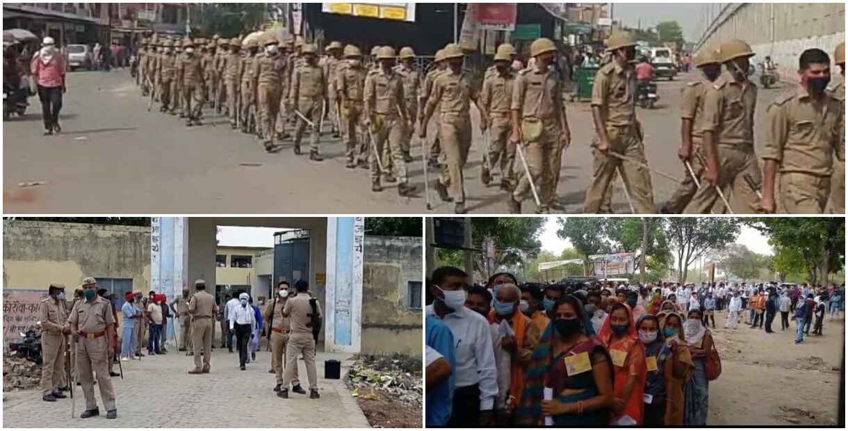 UP : कड़े निर्देश और सख्त पहरे के बीच शुरू हुई मतगणना, लेकिन तमाम जिलों में उड़ रहीं कोविड नियम की धज्जियां