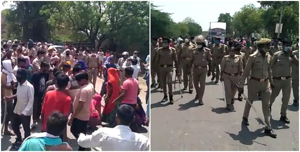 UP : घाटमपुर में चुनावी रंजिश बताकर जमकर काटा गया बवाल, गोली-पत्थर चलने से दो दर्जन से अधिक लोग घायल