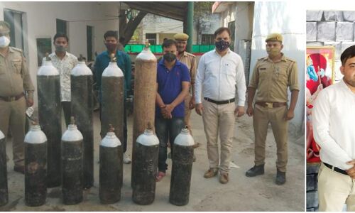 आपदा में अवसर खोज रहा था न्यूज चैनल का एंकर, पुलिस ने ऑक्सीजन सिलिंडर बेचते रंगे हाथ दबोचा