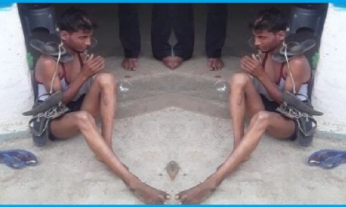 गर्लफ्रेंड को ​​उधार लेकर दी दलित युवक ने मोबाइल तो दबंगों ने चटवाया थूक, पहनाई जूतों की माला