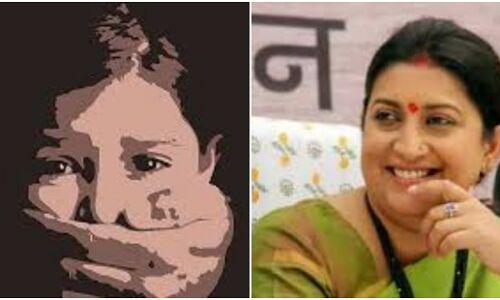 अमेठी पहुँचीं स्मृति इरानी से महिला ने लगाई न्याय की गुहार, कहा बीमार बहन का अस्पताल में रेप कर उतार लिए गहने