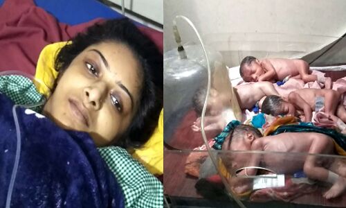 बाराबंकी की नूर आलम ने एक साथ दिया 4 स्वस्थ बच्चों को जन्म, गर्भ के 7वें महीने में हुई डिलीवरी