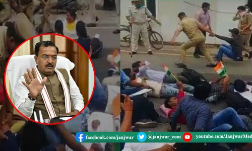 आरक्षण में गड़बड़ी को लेकर शिक्षक अभ्यर्थियों का फूटा आक्रोश, डिप्टी सीएम आवास पर किया उग्र प्रदर्शन