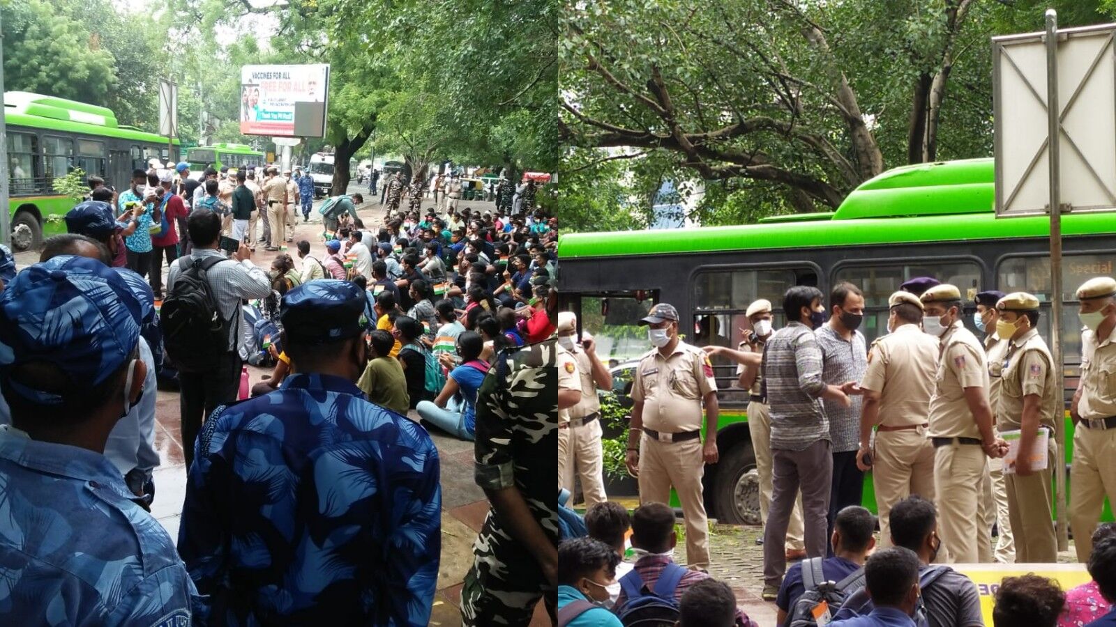 SSC अभ्यर्थियों का दिल्ली में हल्ला बोल, बोले- रिक्त पदों को अविलंब भरे मोदी सरकार