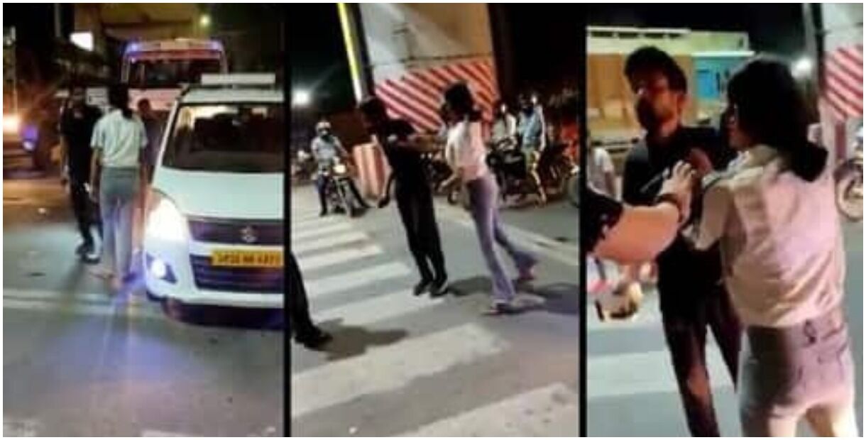 #ArrestLucknowGirl : गरीब कैब ड्राईवर को पीटने वाली लड़की को  गिरफ्तार करने की उठी मांग, पिटाई का वायरल हुआ वीडियो