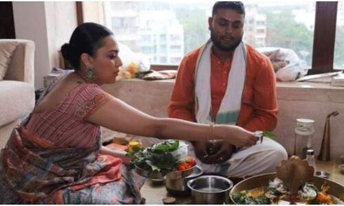 पाखंड की देवी निकलीं प्रगतिशील स्वरा भास्कर, 7 घंटे तक की गृहप्रवेश पूजा