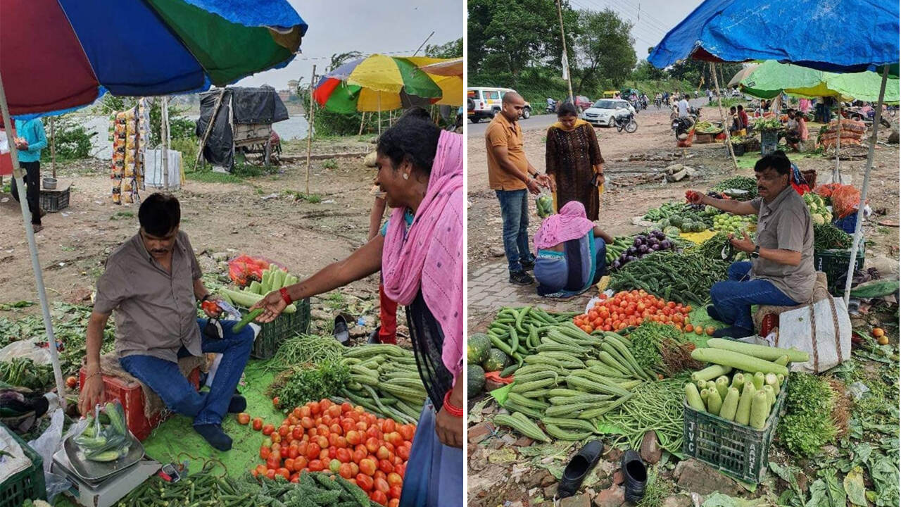 क्या सड़क किनारे बैठकर सब्जी बेच रहा IAS अधिकारी, जानिए वायरल तस्वीरों की सच्चाई