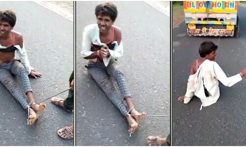 मध्यप्रदेश में दबंगों ने आदिवासी युवक को पिकअप से घसीटकर उतारा मौत के घाट, वीडियो आया सामने